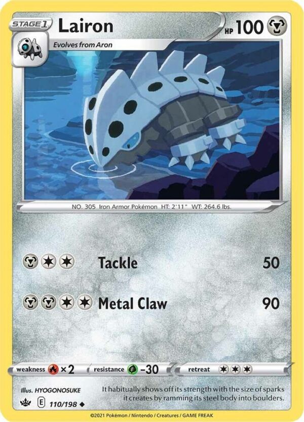 Lairon 110/198 Reverse Holofoil SWSH06: Chilling Reign