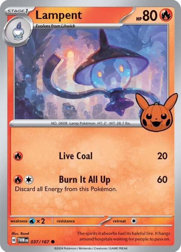 Lampent 037/167 Normal Trick or Trade BOOster Bundle 2024 Lampent 037/167 Normal Trick or Trade BOOster Bundle 2024