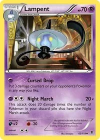 Lampent | 42/119 | Reverse Holofoil | XY - Phantom Forces