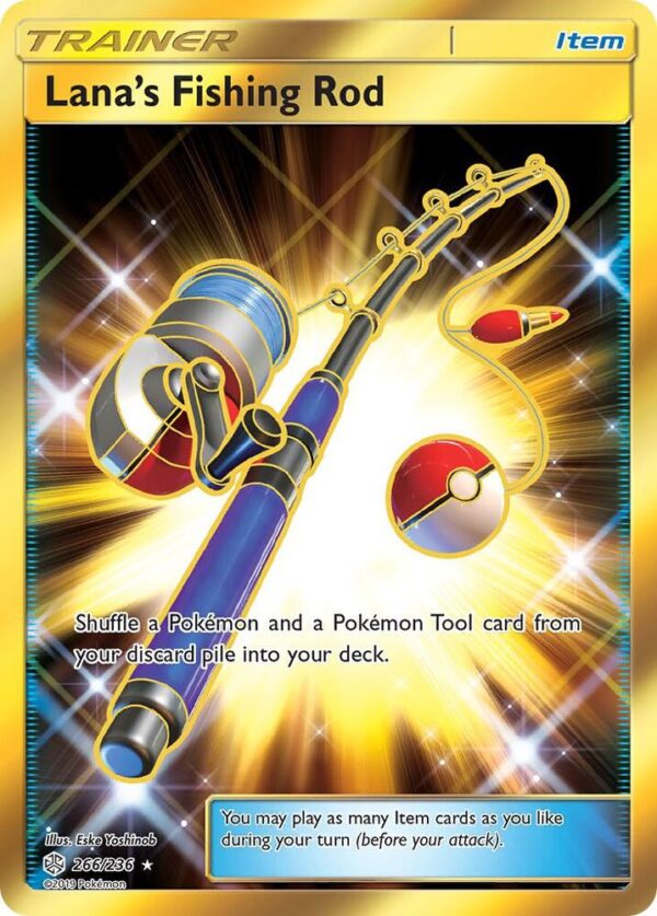 Lana’s Fishing Rod (Secret) 266/236 Holofoil SM – Cosmic Eclipse