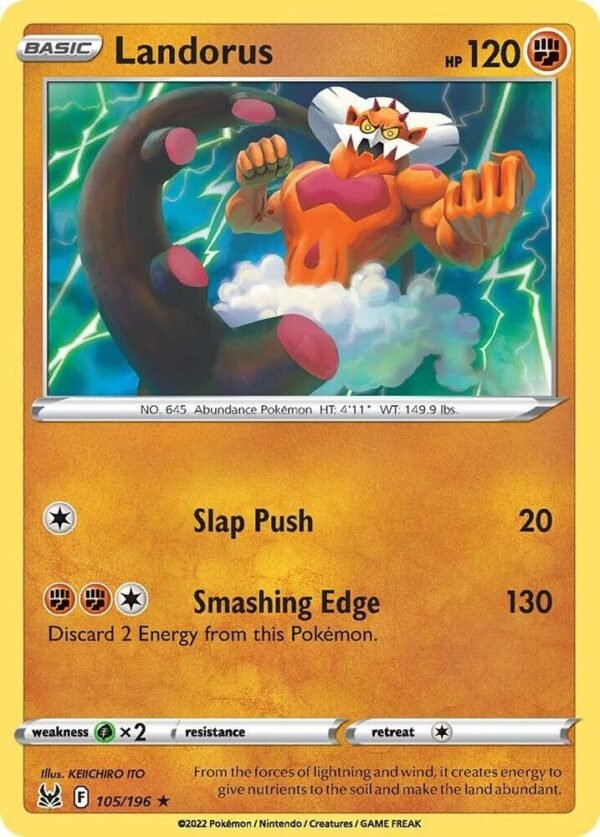 Landorus 105/196 Normal SWSH11: Lost Origin Landorus 105/196 Normal SWSH11: Lost Origin