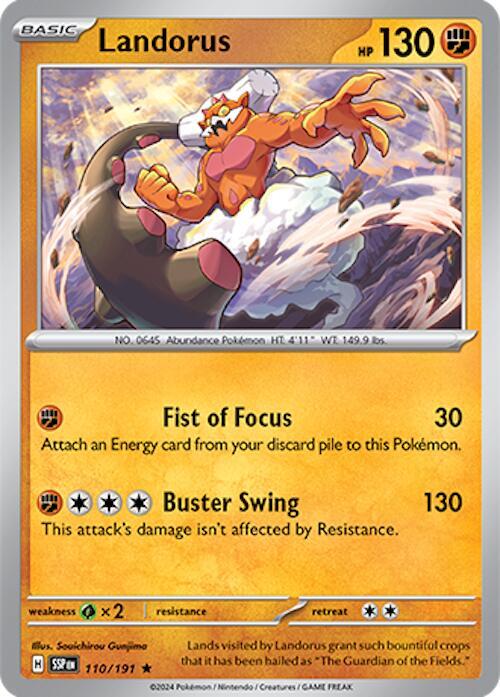 Landorus 110/191 Holofoil SV08: Surging Sparks Landorus 110/191 Holofoil SV08: Surging Sparks