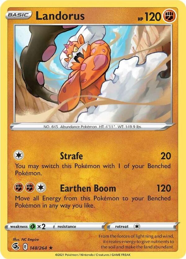 Landorus 148/264 Holofoil SWSH08: Fusion Strike