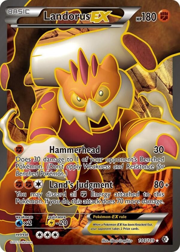 Landorus EX (144 Full Art) 144/149 Holofoil Boundaries Crossed Landorus EX (144 Full Art) 144/149 Holofoil Boundaries Crossed