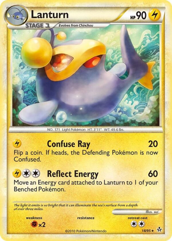 Lanturn 18/95 Reverse Holofoil Unleashed Lanturn 18/95 Reverse Holofoil Unleashed