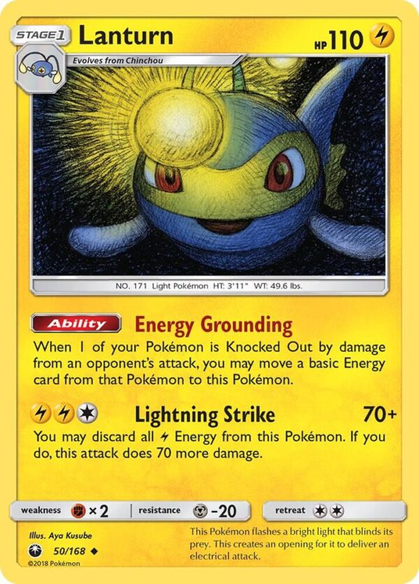 Lanturn 50/168 Reverse Holofoil SM – Celestial Storm