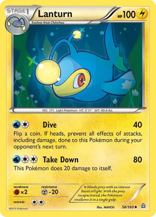 Lanturn 58/160 Normal XY – Primal Clash