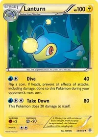 Lanturn | 58/160 | Reverse Holofoil | XY - Primal Clash