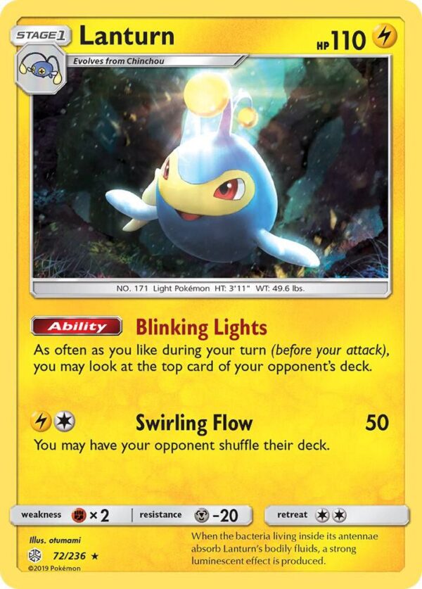 Lanturn 72/236 Reverse Holofoil SM – Cosmic Eclipse