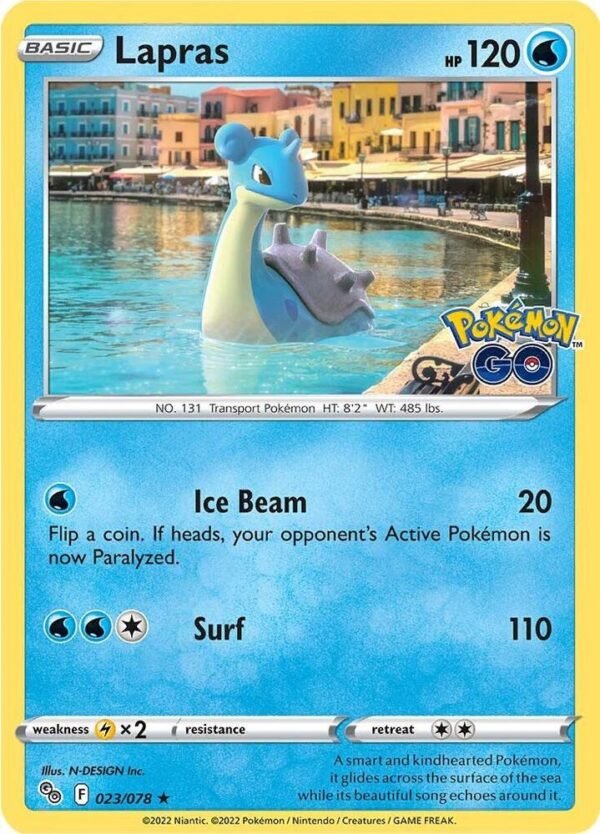 Lapras 023/078 Reverse Holofoil Pokemon GO