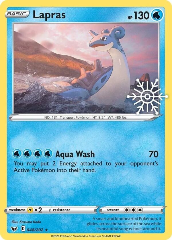 Lapras 048/202 (Holiday Calendar) Holofoil Miscellaneous Cards & Products Lapras 048/202 (Holiday Calendar) Holofoil Miscellaneous Cards & Products
