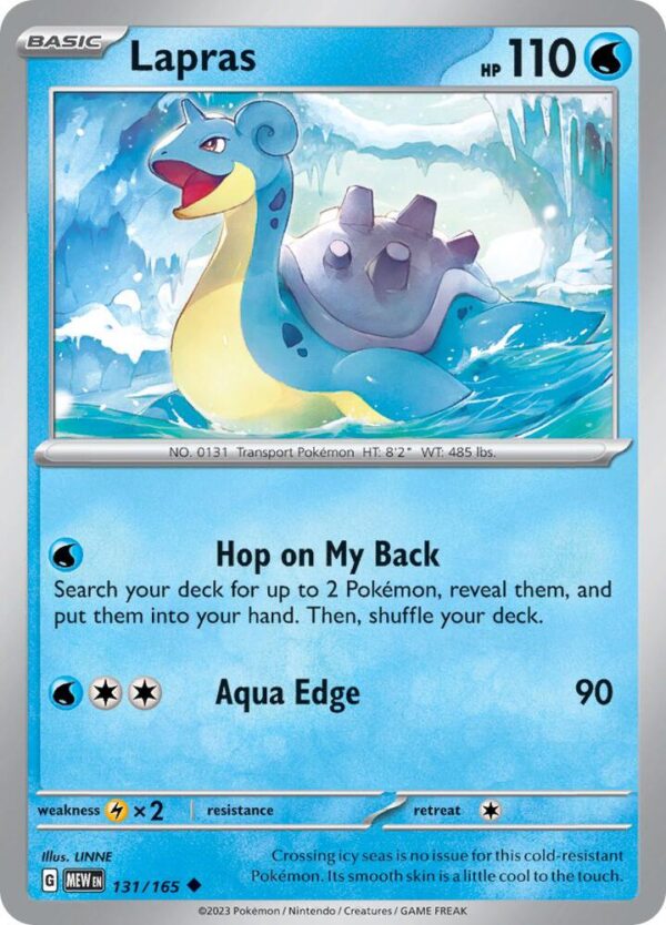 Lapras 131/165 Normal SV: Scarlet & Violet 151