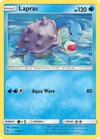 Lapras | 17/68 | Reverse Holofoil | Hidden Fates