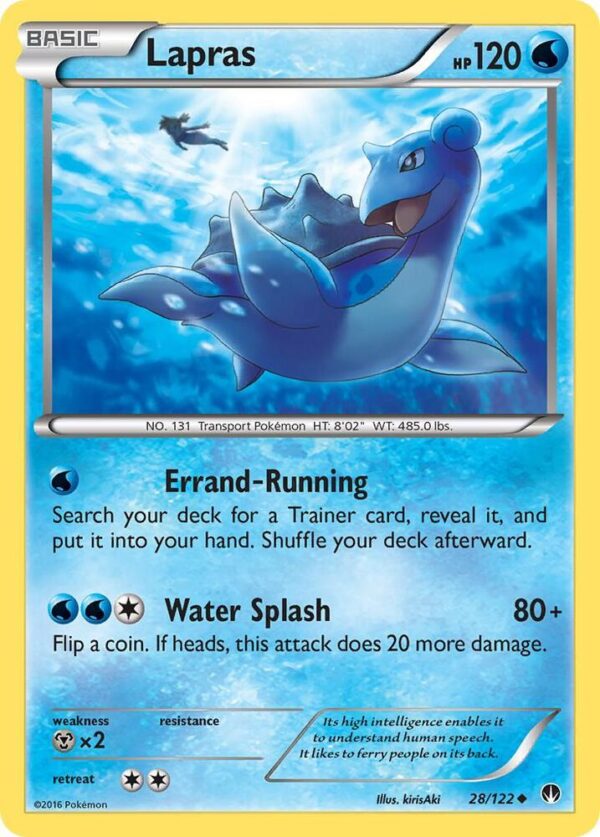 Lapras 28/122 Reverse Holofoil XY – BREAKpoint