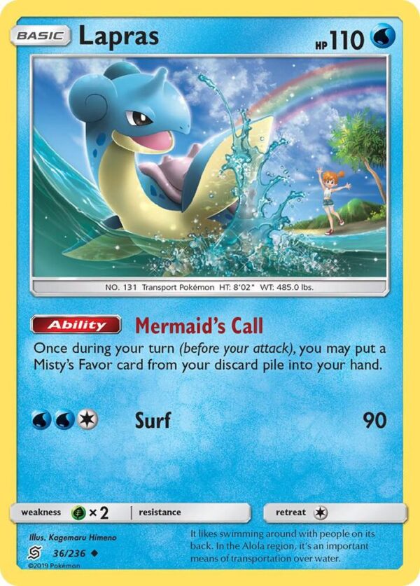 Lapras 36/236 Normal SM – Unified Minds