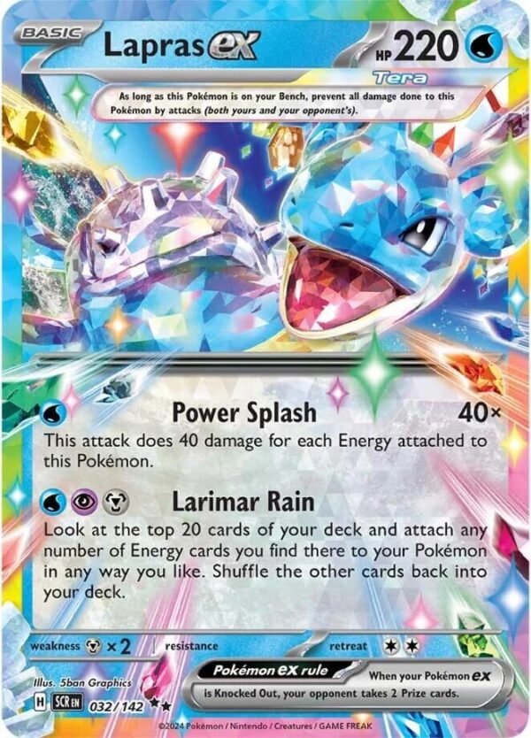 Lapras ex 032/142 Holofoil SV07: Stellar Crown