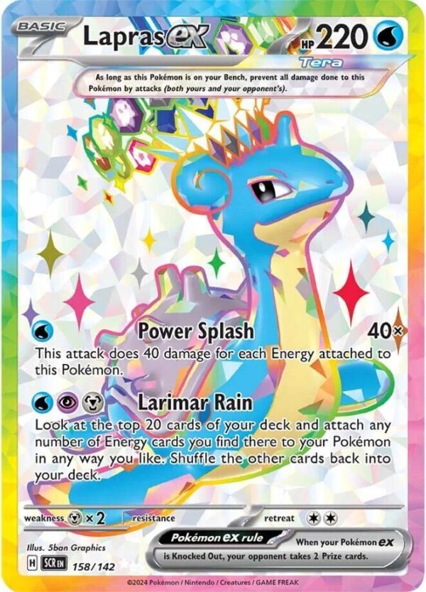 Lapras ex 158/142 Holofoil SV07: Stellar Crown