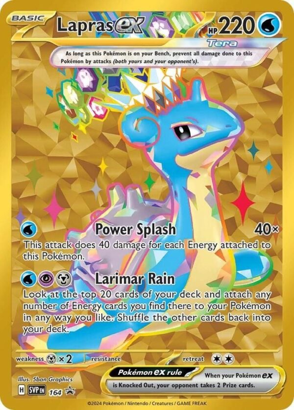 Lapras ex 164 Holofoil SV: Scarlet & Violet Promo Cards