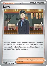 Larry | 165/182 | Reverse Holofoil | SV04: Paradox Rift Larry | 165/182 | Reverse Holofoil | SV04: Paradox Rift