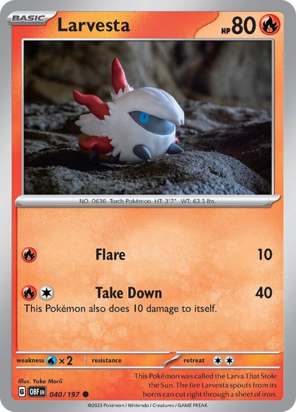 Larvesta 040/197 Normal SV03: Obsidian Flames Larvesta 040/197 Normal SV03: Obsidian Flames