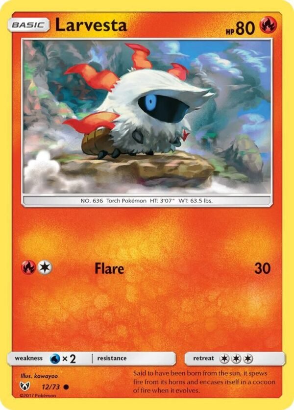 Larvesta 12/73 Normal Shining Legends