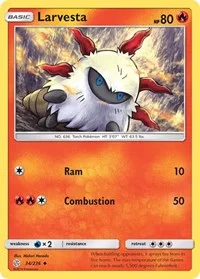 Larvesta | 34/236 | Reverse Holofoil | SM - Cosmic Eclipse