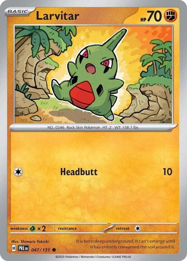 Larvitar 047/131 Reverse Holofoil SV: Prismatic Evolutions