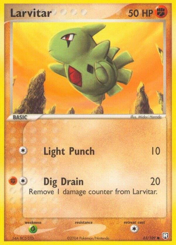 Larvitar 063/109 Reverse Holofoil Team Rocket Returns Larvitar 063/109 Reverse Holofoil Team Rocket Returns