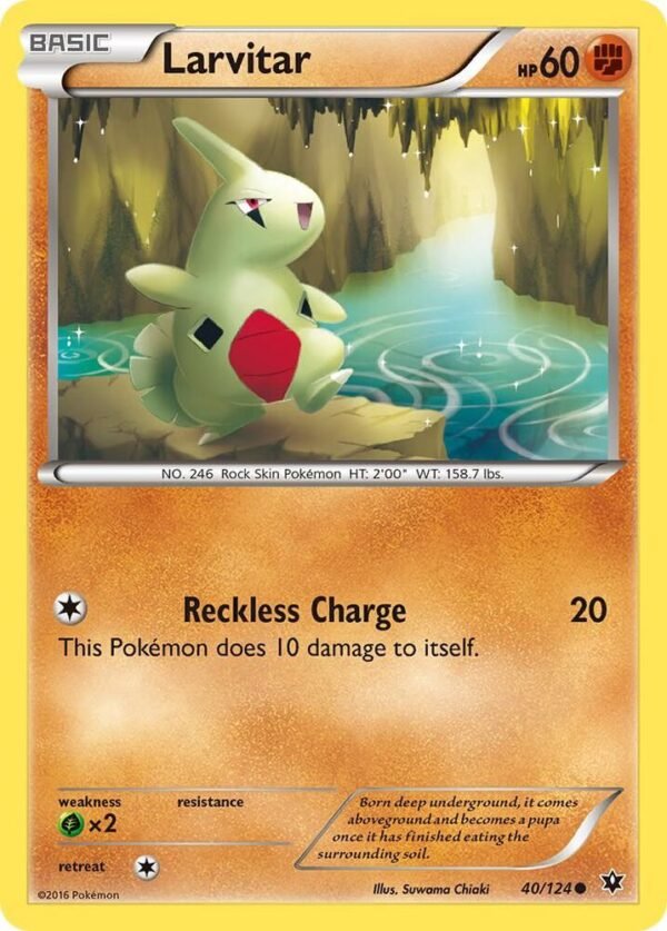 Larvitar (40) 40/124 Normal XY – Fates Collide Larvitar (40) 40/124 Normal XY – Fates Collide