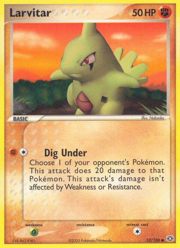 Larvitar 52/106 Normal Emerald