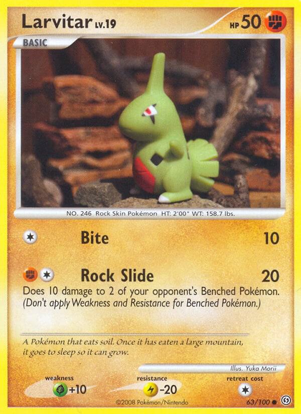 Larvitar 63/100 Reverse Holofoil Stormfront