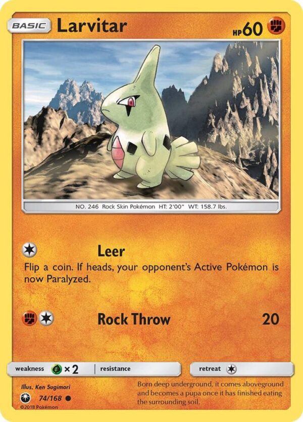 Larvitar 74/168 Normal SM – Celestial Storm Larvitar 74/168 Normal SM – Celestial Storm