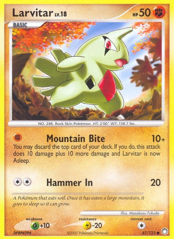 Larvitar 87/123 Normal Mysterious Treasures