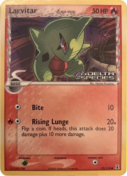 Larvitar (Delta Species Stamp) 73/113 Normal Miscellaneous Cards & Products