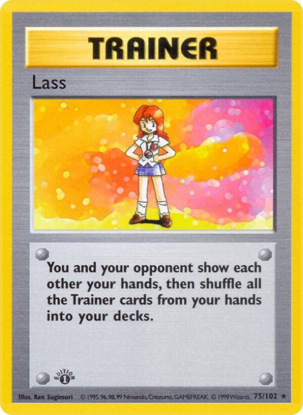 Lass 075/102 Unlimited Base Set (Shadowless) Lass 075/102 Unlimited Base Set (Shadowless)