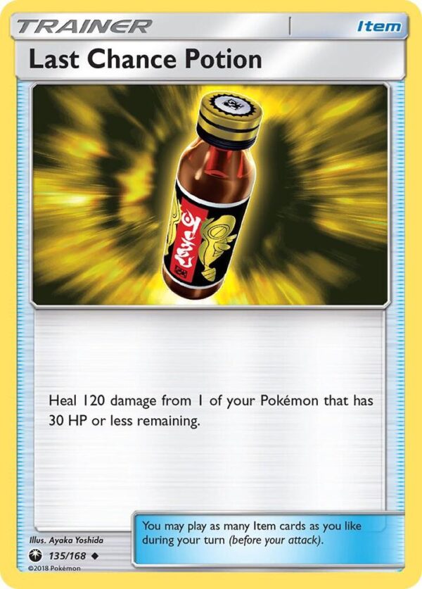 Last Chance Potion 135/168 Reverse Holofoil SM – Celestial Storm