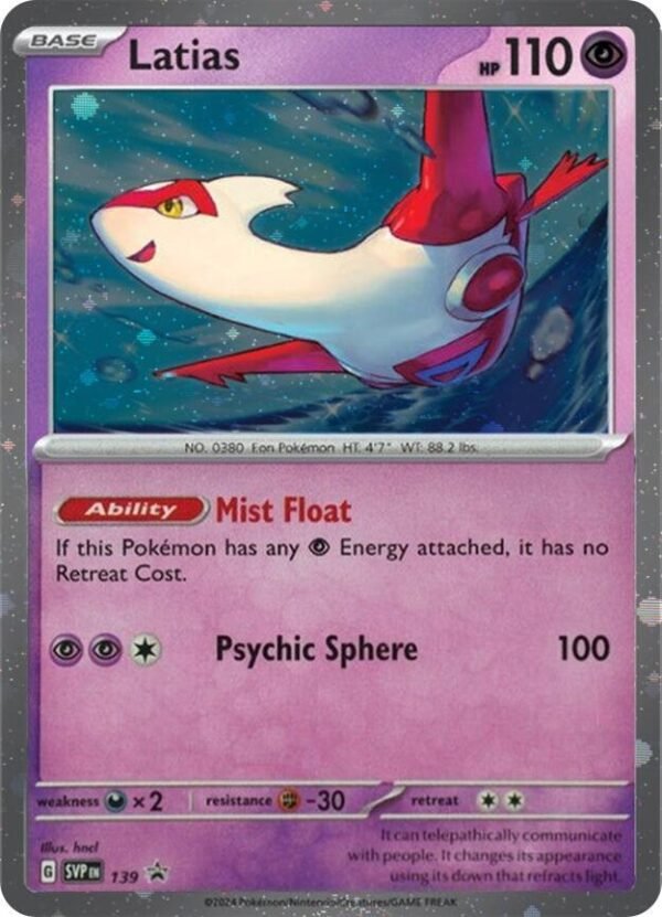 Latias 139 (Cosmo Holo) Holofoil SV: Scarlet & Violet Promo Cards