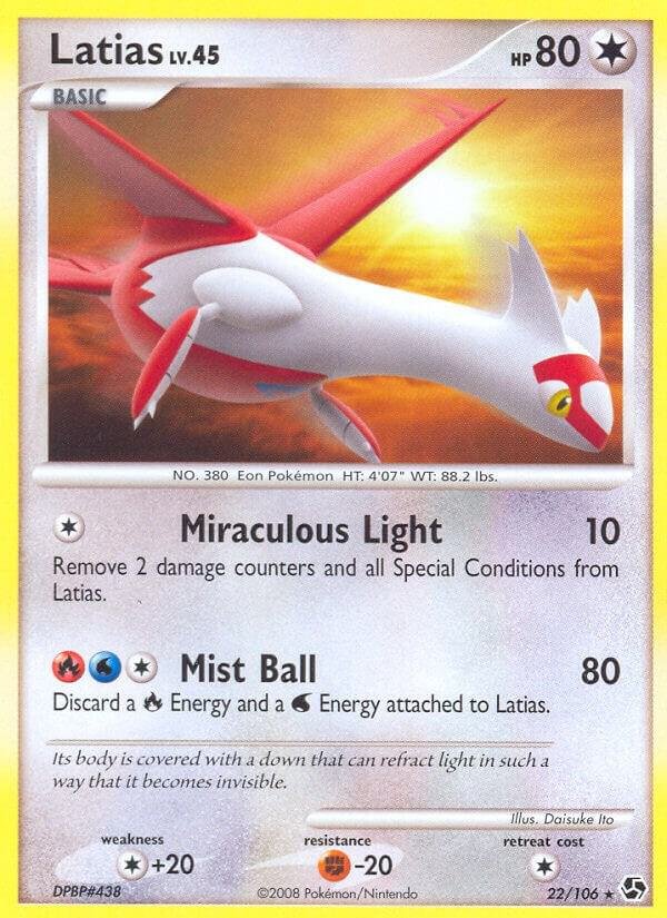 Latias 22/106 Reverse Holofoil Great Encounters Latias 22/106 Reverse Holofoil Great Encounters