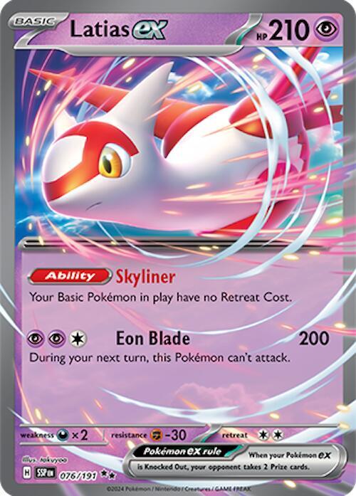 Latias ex 076/191 Holofoil SV08: Surging Sparks