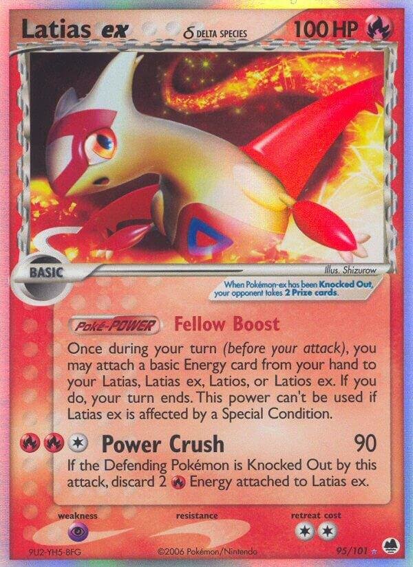 Latias ex (Delta Species) 95/101 Holofoil Dragon Frontiers Latias ex (Delta Species) 95/101 Holofoil Dragon Frontiers
