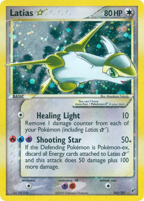 Latias Star 105/107 Holofoil Deoxys Latias Star 105/107 Holofoil Deoxys