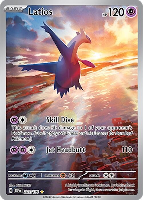Latios 203/191 Holofoil SV08: Surging Sparks
