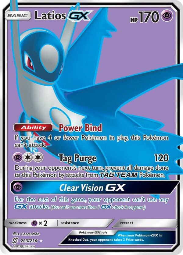 Latios GX (Full Art) 223/236 Holofoil SM – Unified Minds Latios GX (Full Art) 223/236 Holofoil SM – Unified Minds