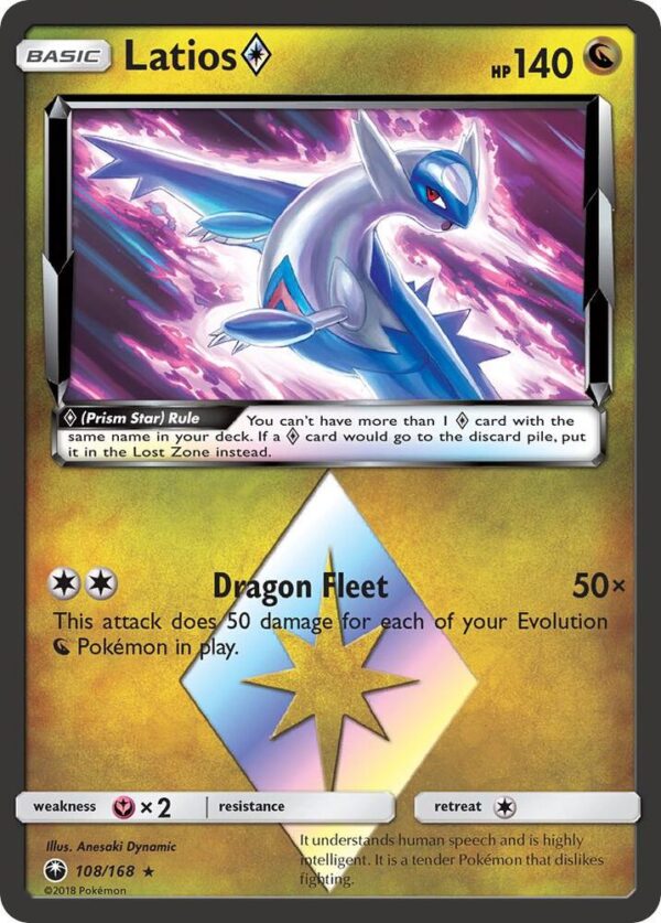 Latios Prism Star 108/168 Holofoil SM – Celestial Storm