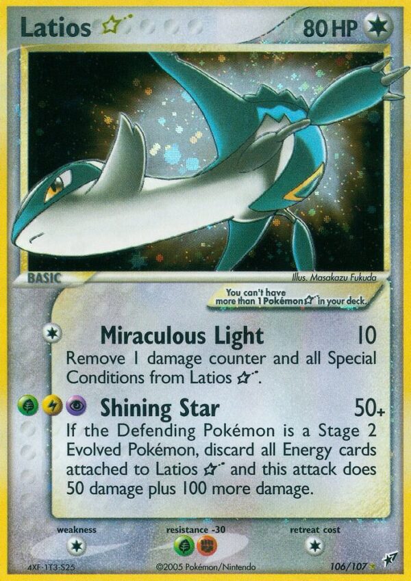 Latios Star 106/107 Holofoil Deoxys Latios Star 106/107 Holofoil Deoxys