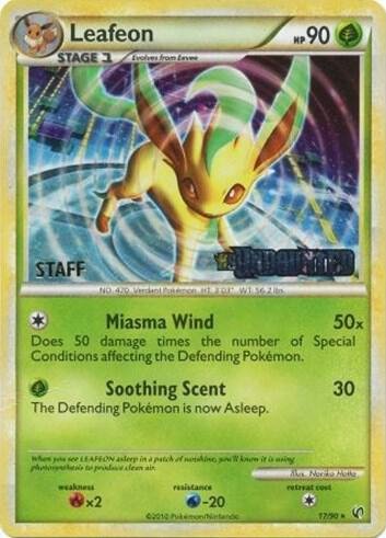 Leafeon 17/90 (Prerelease) [Staff] Holofoil Nintendo Promos