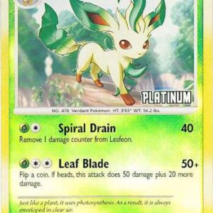 Leafeon 24/100 [Platinum] 024/100 Reverse Holofoil Burger King Promos