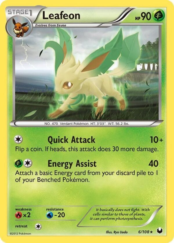Leafeon 6/108 Normal Dark Explorers Leafeon 6/108 Normal Dark Explorers
