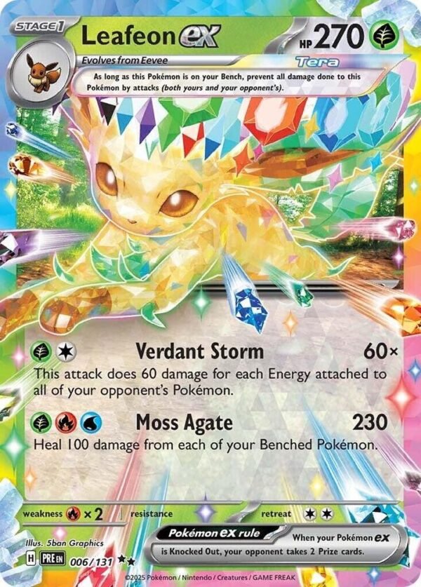 Leafeon ex 006/131 Holofoil SV: Prismatic Evolutions