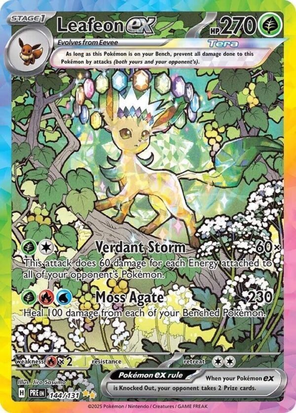 Leafeon ex 144/131 Holofoil SV: Prismatic Evolutions Leafeon ex 144/131 Holofoil SV: Prismatic Evolutions
